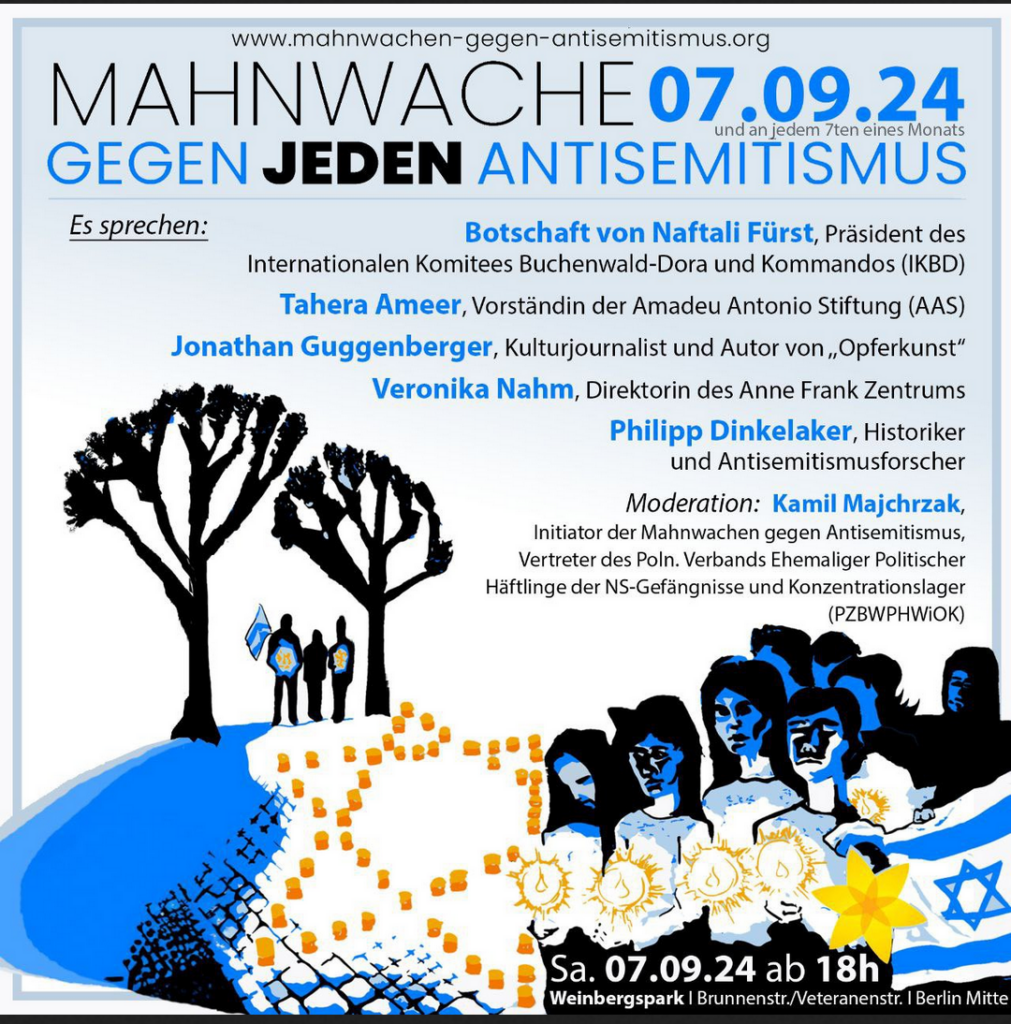 Mahnwache gegen Antisemitismus